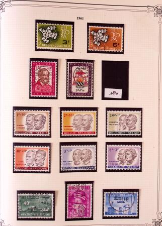 Collection timbres neuf et obl. de Belgique +qq lettres