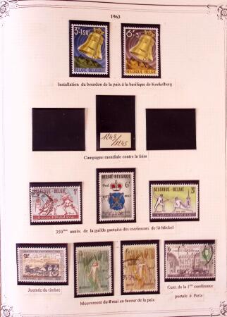 Collection timbres neuf et obl. de Belgique +qq lettres