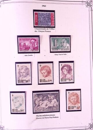 Collection timbres neuf et obl. de Belgique +qq lettres