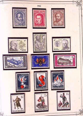 Collection timbres neuf et obl. de Belgique +qq lettres