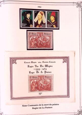 Collection timbres neuf et obl. de Belgique +qq lettres