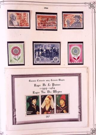 Collection timbres neuf et obl. de Belgique +qq lettres