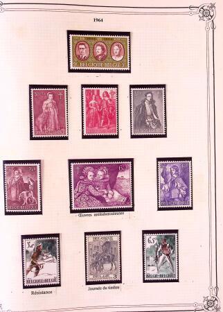 Collection timbres neuf et obl. de Belgique +qq lettres