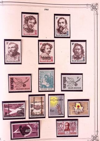 Collection timbres neuf et obl. de Belgique +qq lettres