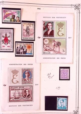 Collection timbres neuf et obl. de Belgique +qq lettres