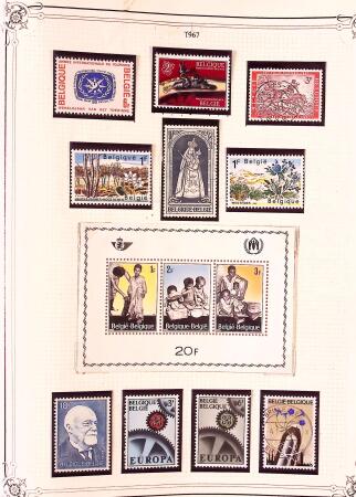 Collection timbres neuf et obl. de Belgique +qq lettres