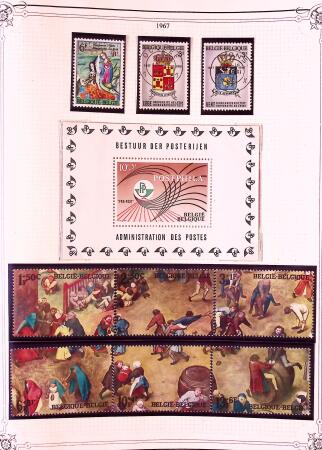 Collection timbres neuf et obl. de Belgique +qq lettres