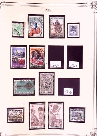 Collection timbres neuf et obl. de Belgique +qq lettres