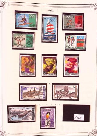 Collection timbres neuf et obl. de Belgique +qq lettres