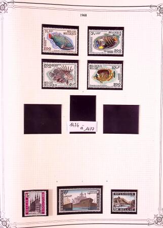 Collection timbres neuf et obl. de Belgique +qq lettres