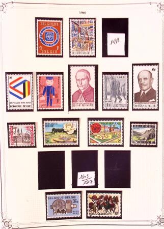 Collection timbres neuf et obl. de Belgique +qq lettres