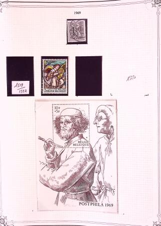 Collection timbres neuf et obl. de Belgique +qq lettres