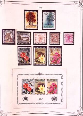 Collection timbres neuf et obl. de Belgique +qq lettres