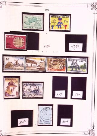 Collection timbres neuf et obl. de Belgique +qq lettres