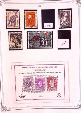 Collection timbres neuf et obl. de Belgique +qq lettres