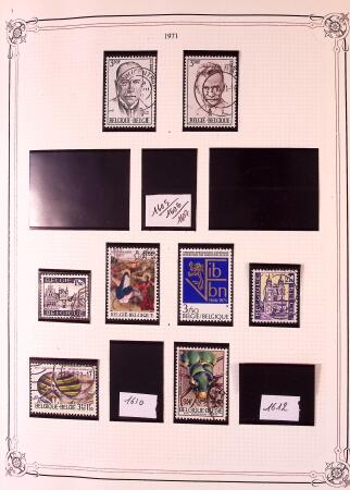 Collection timbres neuf et obl. de Belgique +qq lettres