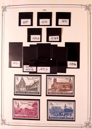 Collection timbres neuf et obl. de Belgique +qq lettres