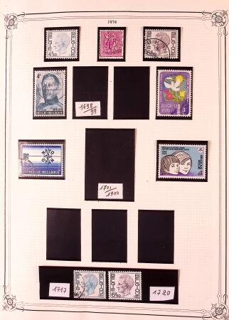 Collection timbres neuf et obl. de Belgique +qq lettres