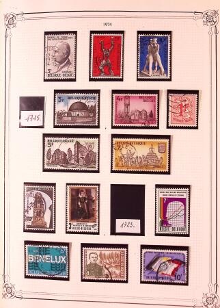 Collection timbres neuf et obl. de Belgique +qq lettres