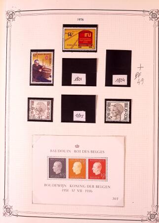 Collection timbres neuf et obl. de Belgique +qq lettres