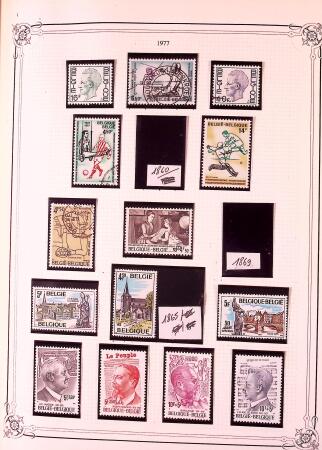Collection timbres neuf et obl. de Belgique +qq lettres
