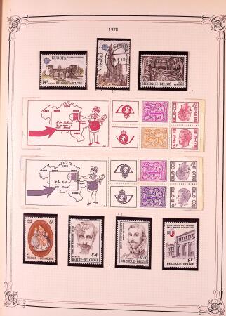 Collection timbres neuf et obl. de Belgique +qq lettres