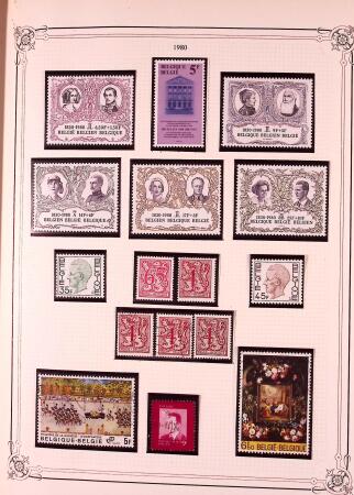 Collection timbres neuf et obl. de Belgique +qq lettres