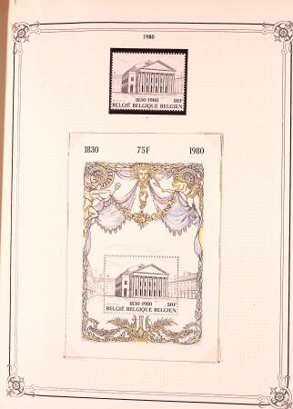 Collection timbres neuf et obl. de Belgique +qq lettres