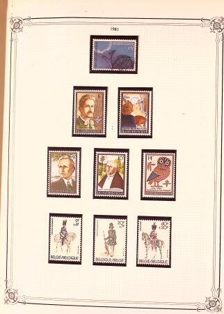 Collection timbres neuf et obl. de Belgique +qq lettres
