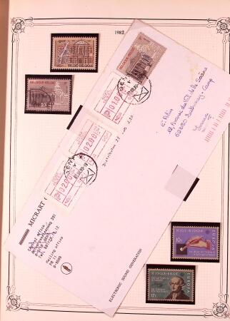 Collection timbres neuf et obl. de Belgique +qq lettres
