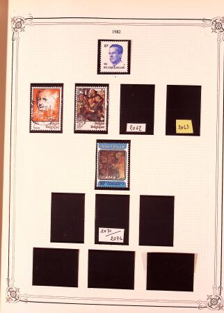Collection timbres neuf et obl. de Belgique +qq lettres