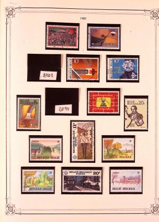 Collection timbres neuf et obl. de Belgique +qq lettres