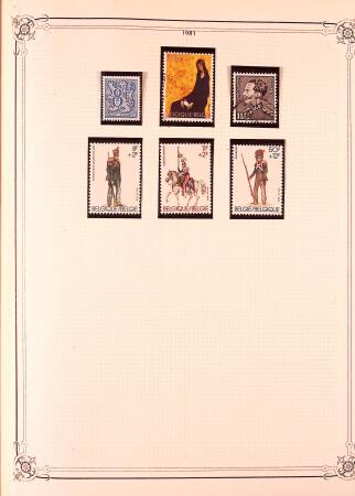 Collection timbres neuf et obl. de Belgique +qq lettres