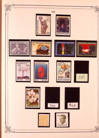 Collection timbres neuf et obl. de Belgique +qq lettres