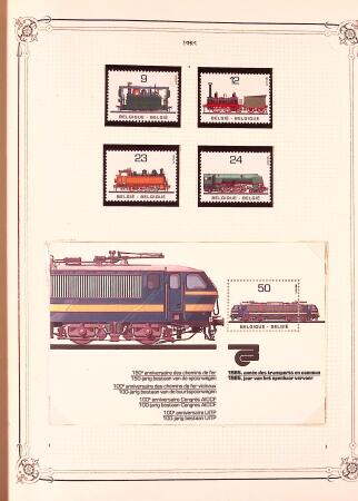Collection timbres neuf et obl. de Belgique +qq lettres