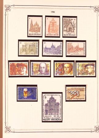 Collection timbres neuf et obl. de Belgique +qq lettres