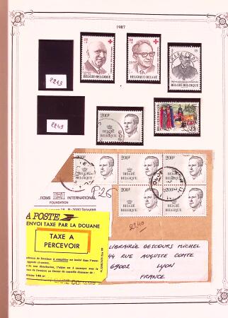 Collection timbres neuf et obl. de Belgique +qq lettres