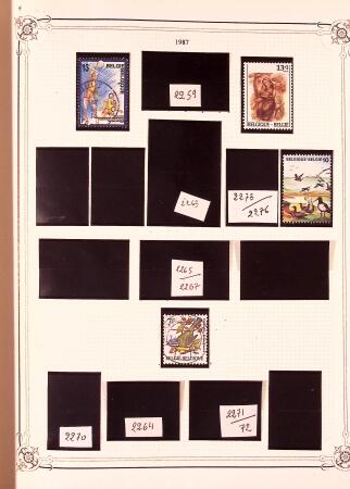 Collection timbres neuf et obl. de Belgique +qq lettres