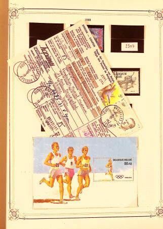 Collection timbres neuf et obl. de Belgique +qq lettres