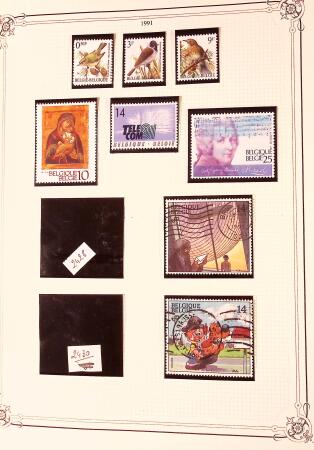 Collection timbres neuf et obl. de Belgique +qq lettres