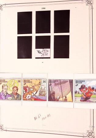 Collection timbres neuf et obl. de Belgique +qq lettres