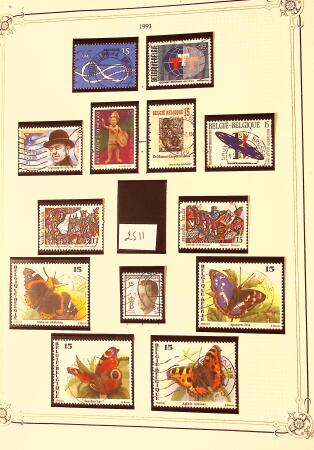 Collection timbres neuf et obl. de Belgique +qq lettres