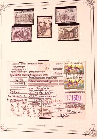 Collection timbres neuf et obl. de Belgique +qq lettres
