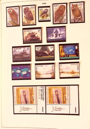 Collection timbres neuf et obl. de Belgique +qq lettres