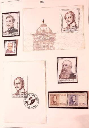Collection timbres neuf et obl. de Belgique +qq lettres