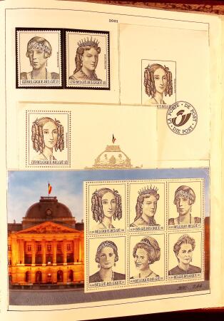 Collection timbres neuf et obl. de Belgique +qq lettres