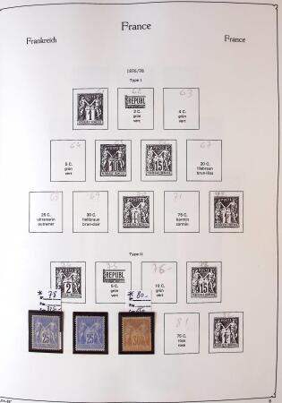 Collection timbres neuf de France en 3 albums