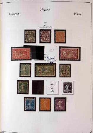 Collection timbres neuf de France en 3 albums