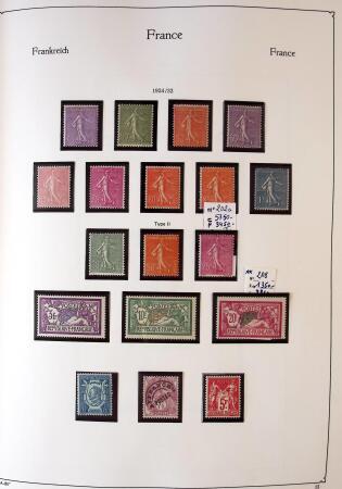 Collection timbres neuf de France en 3 albums