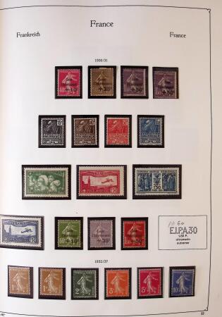 Collection timbres neuf de France en 3 albums